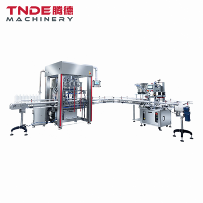 Automatic 4-nozzle Servo Filling Capping Production Line